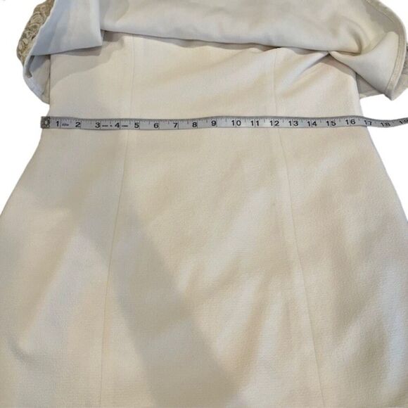 Slate & Willow Golden Iris Dress White with Gold Lacy Top Women's Size 14 - Picture 12 of 14